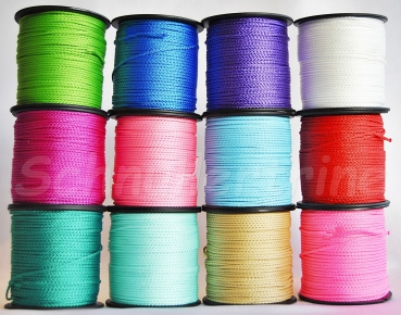 PP Polypropylenschnur 1,5 mm,100 m, Seil, Kordel,Schnur für Schnullerketten Greiflinge, fluorpink